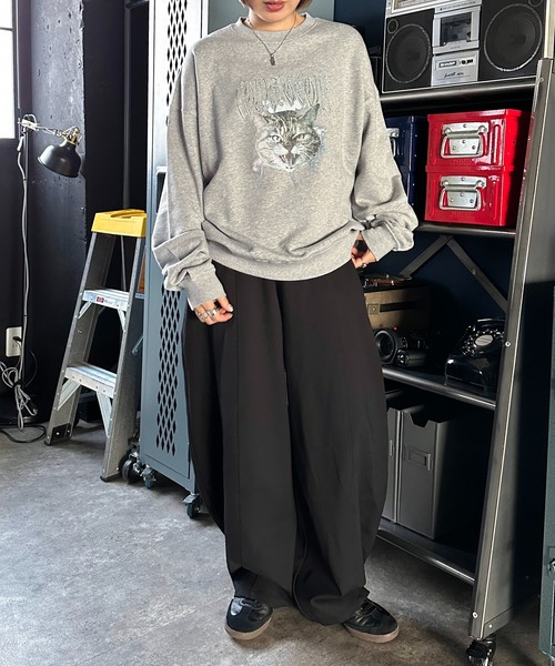 apres jour mignon(アプレジュールミニョン)の「アソートピグメントスウェット【ZOZOTOWN限定アイテム】(スウェット・レディース・ブラック系その他2/グレー系その他/ブラック系その他/ナチュラル/杢グレー/グリーン/ダークブラウン・X-LARGE/フリー)」の21枚目の写真