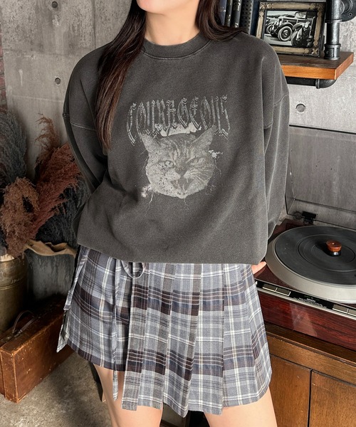 fitmore♡新品タグ付き！ミルフィーユスウェット！グレー！！ アソートピグメントスウェット【ZOZOTOWN限定アイテム】（スウェット