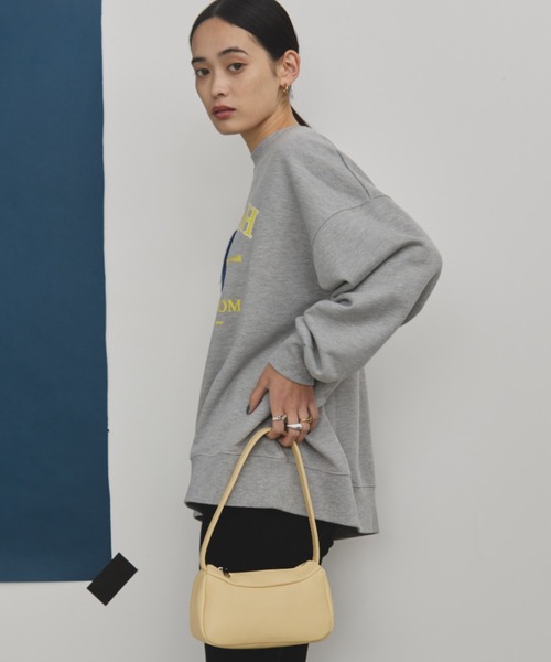 MERLOT（メルロー）の「相良刺繍＆ロゴプリントドッグスウェット（スウェット・レディース・ブラック/チャコールグレー/バーガンディー・FREE）」の15枚目の写真