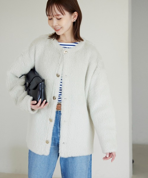 ROPE' PICNIC（ロペピクニック）の「ダブルフェイスフェザーニット