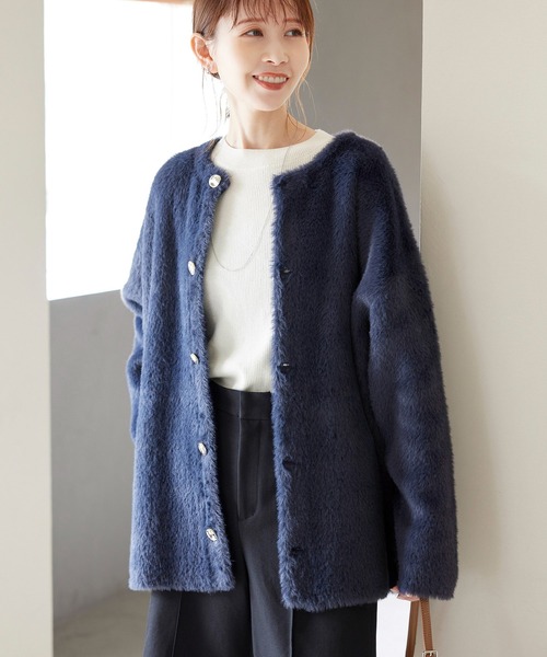 ROPE' PICNIC（ロペピクニック）の「ダブルフェイスフェザーニット