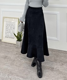 clear | フェイクスエードマーメイドスカート [美シルエット]≪2024AW新作≫(スカート)