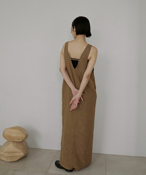 【セットアップ可】ライトツイードアメスリロングワンピース（ワンピース）｜feepur（フェピュール） pattayablatt.com