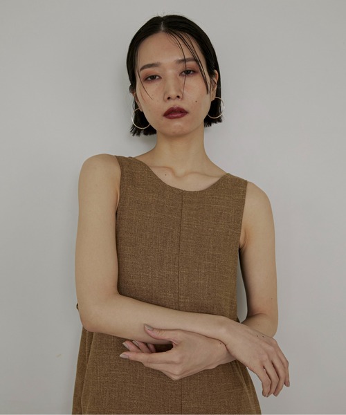 【セットアップ可】ライトツイードアメスリロングワンピース（ワンピース）｜feepur（フェピュール） pattayablatt.com