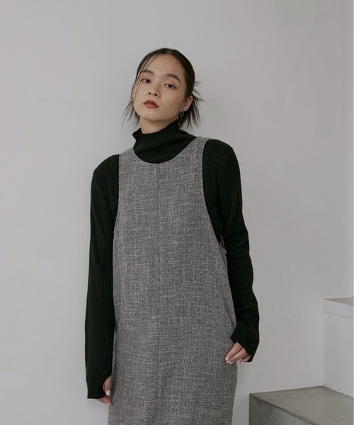 【セットアップ可】ライトツイードアメスリロングワンピース（ワンピース）｜feepur（フェピュール） pattayablatt.com