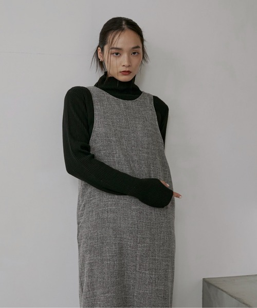 【セットアップ可】ライトツイードアメスリロングワンピース（ワンピース）｜feepur（フェピュール） pattayablatt.com