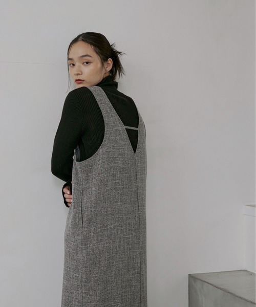 【セットアップ可】ライトツイードアメスリロングワンピース（ワンピース）｜feepur（フェピュール） pattayablatt.com