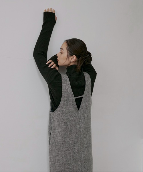 【セットアップ可】ライトツイードアメスリロングワンピース（ワンピース）｜feepur（フェピュール） pattayablatt.com