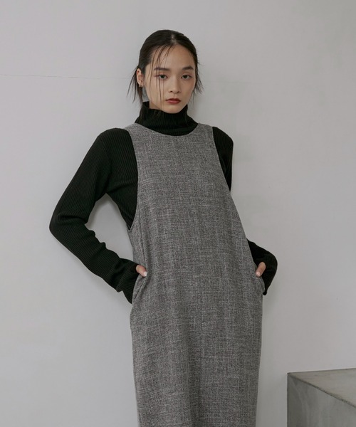 【セットアップ可】ライトツイードアメスリロングワンピース（ワンピース）｜feepur（フェピュール） pattayablatt.com