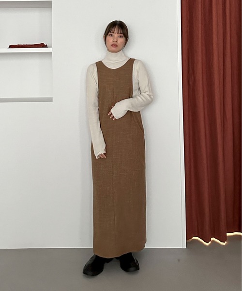 【セットアップ可】ライトツイードアメスリロングワンピース（ワンピース）｜feepur（フェピュール） pattayablatt.com