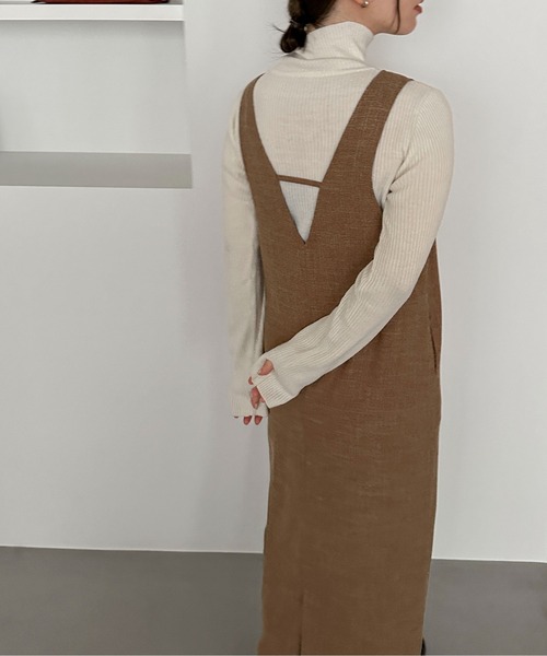 【セットアップ可】ライトツイードアメスリロングワンピース（ワンピース）｜feepur（フェピュール） pattayablatt.com