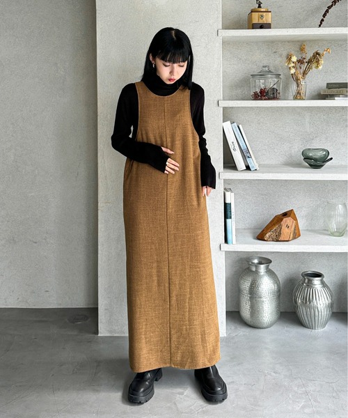 【セットアップ可】ライトツイードアメスリロングワンピース（ワンピース）｜feepur（フェピュール） pattayablatt.com