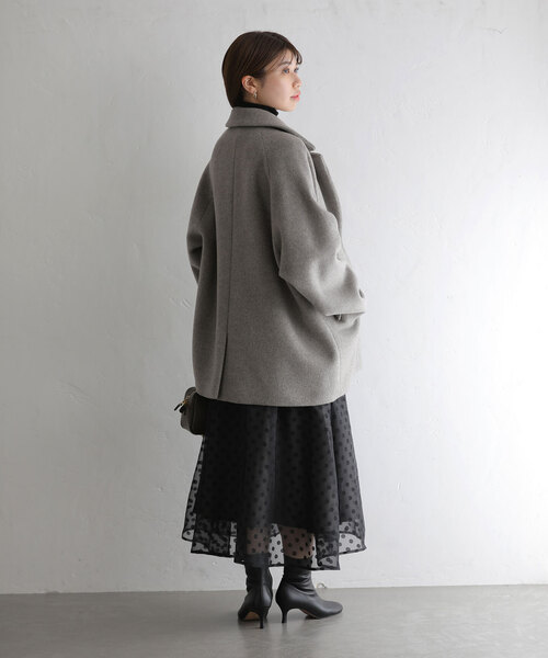 La TOTALITE（ラトータリテ）の「【TICCA/ティッカ】ジャケコート（その他アウター・レディース・ネイビー/ライトグレー・FREE）」の3枚目の写真