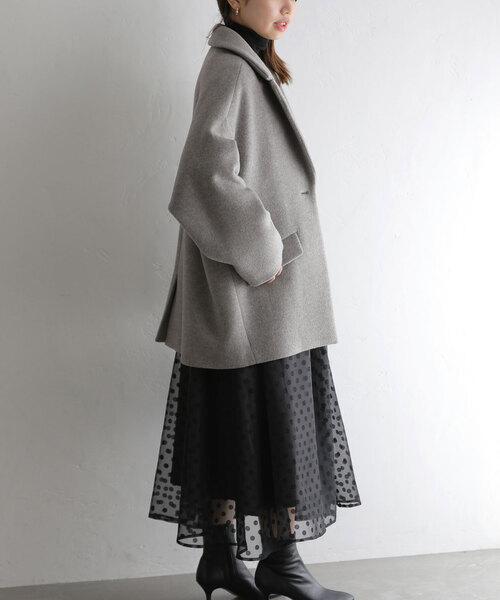 La TOTALITE（ラトータリテ）の「【TICCA/ティッカ】ジャケコート（その他アウター・レディース・ネイビー/ライトグレー・FREE）」の5枚目の写真