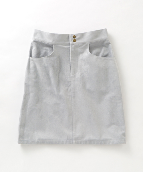 DouDou（ドゥドゥ）の「【DouDou】フェイクスエードタイト（スカート・レディース・グレー/サンドベージュ/ブラウン・36）」の14枚目の写真