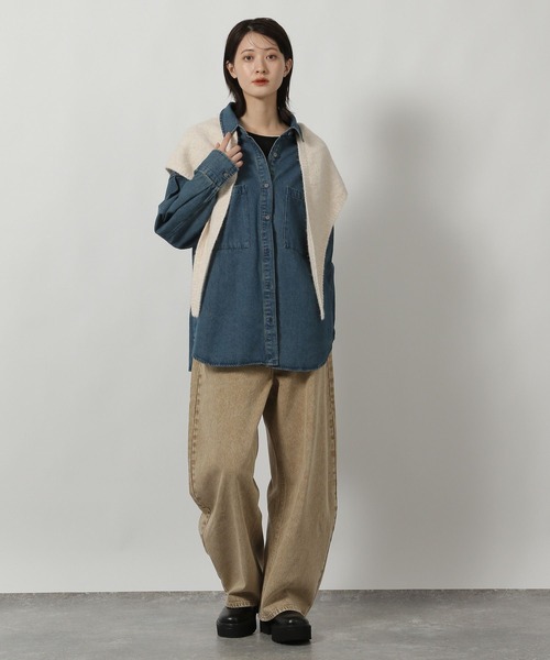 LAKOLE（ラコレ）の「オーバーダイカーブデニム / 147147（デニム