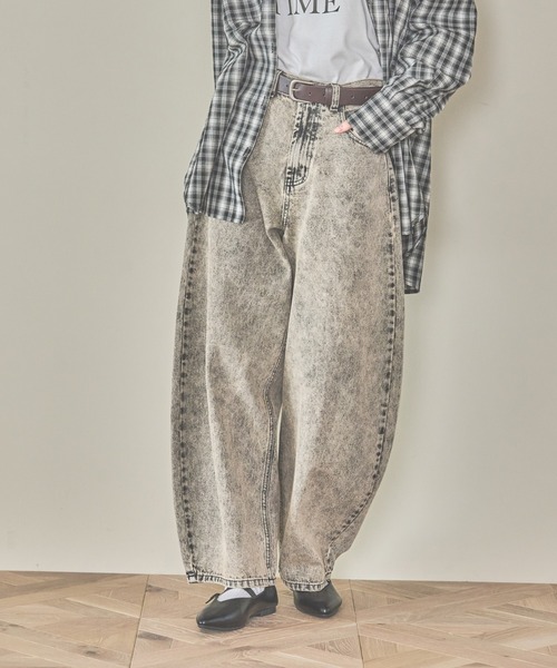 セール】オーバーダイカーブデニム / 147147（デニムパンツ）｜LAKOLE