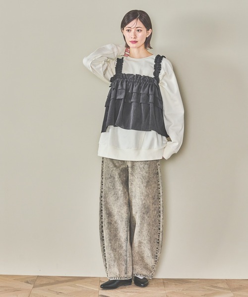 セール】オーバーダイカーブデニム / 147147（デニムパンツ）｜LAKOLE