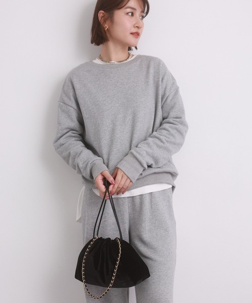 saloon（サルーン）の「SALOON(サルーン)/【中瀬古ゆきなコラボ】巾着チェーンBAG（ショルダーバッグ・レディース・オフホワイト/ブラック/チャコール・FREE）」の10枚目の写真