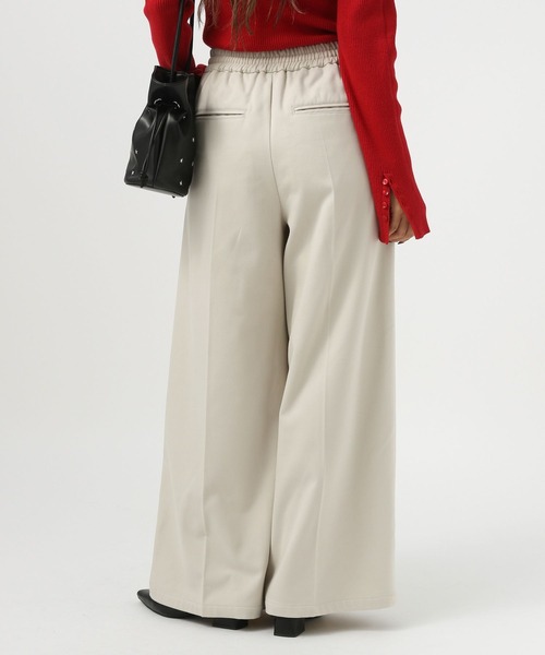 BAYFLOW（ベイフロー）の「[冬もあったか]裏起毛ワイドイージーパンツ（その他パンツ・レディース・グレー/ブルー/アイボリー/ブラック・FREE）」の9枚目の写真