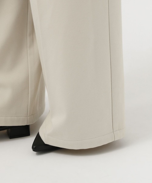 BAYFLOW（ベイフロー）の「[冬もあったか]裏起毛ワイドイージーパンツ（その他パンツ・レディース・グレー/ブルー/アイボリー/ブラック・FREE）」の18枚目の写真