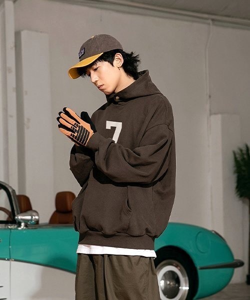 400gヘビーウエイト アメリカンレトロ ユニセックス フード付きスウェットプルオーバーパーカー（スウェット）｜COMON＋（コモンプラス）