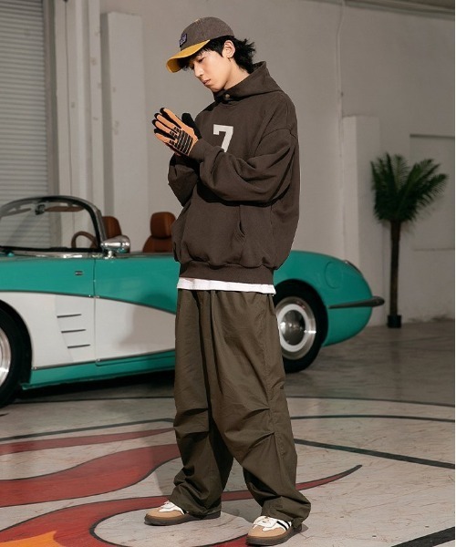 400gヘビーウエイト アメリカンレトロ ユニセックス フード付きスウェットプルオーバーパーカー（スウェット）｜COMON＋（コモンプラス）