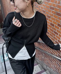 フェピュール feepur ニットプルオーバー （BLK） フェピュール feepur ニットプルオーバー （BLK