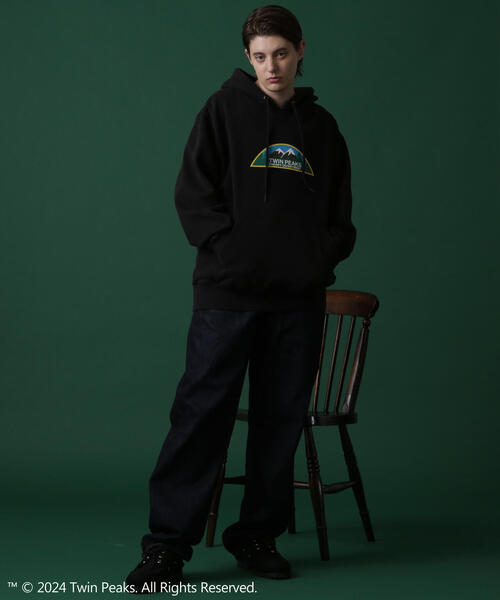 MANASTASH(マナスタッシュ)の「MANASTASH/マナスタッシュ TWIN PEAKS HOODIE ツイン・ピークス フーディー(パーカー・メンズ・ブラック/グレー/モスグリーン・L/M/XL/S)」の6枚目の写真