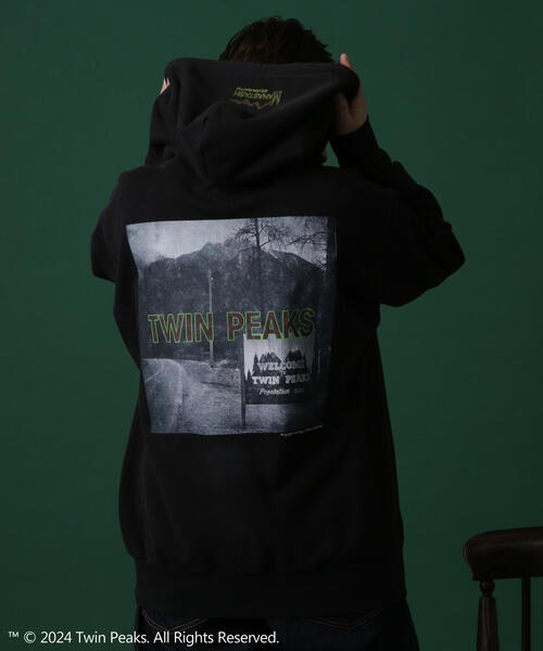 MANASTASH(マナスタッシュ)の「MANASTASH/マナスタッシュ TWIN PEAKS HOODIE ツイン・ピークス フーディー(パーカー・メンズ・ブラック/グレー/モスグリーン・L/M/XL/S)」の2枚目の写真