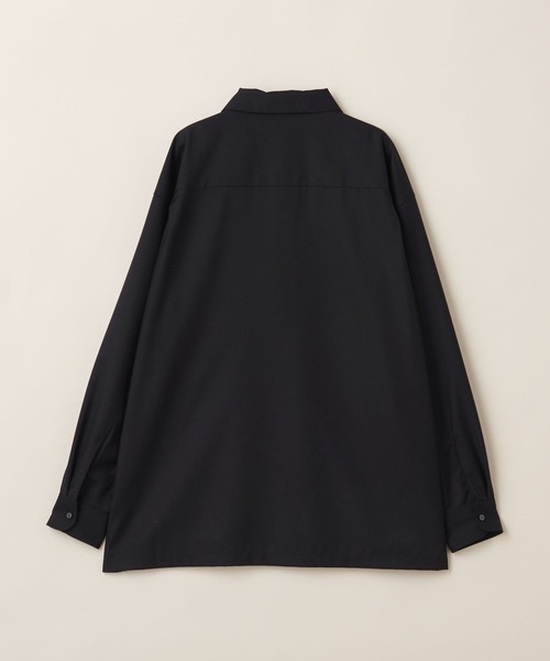 UNITED ARROWS（ユナイテッドアローズ）の「【マルチサイズ】ドレープ ハーフジップ プルオーバーシャツ ーセットアップ対応ー（シャツ/ブラウス・メンズ・オリーブ/ブラック/ブラウン/ネイビー・マルチサイズ）」の16枚目の写真