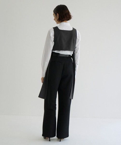 セール】HIGH WAIST WIDE PANTS（スラックス）｜CLANE（クラネ）の