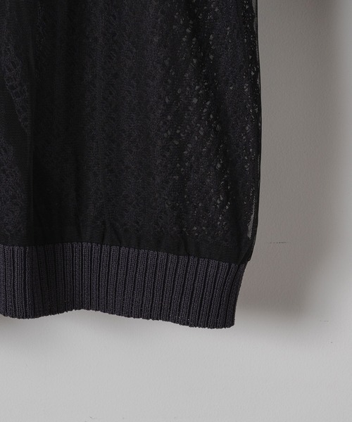 Tulle layered lace cardigan/チュールレイヤードレース