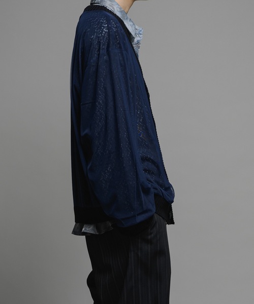 CASPER JOHN（キャスパージョン）の「Tulle layered lace cardigan