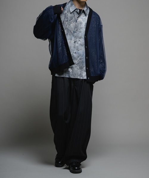 【国内正規品】 Tulle layered cardigan/チュールレイヤードレース lace トップス