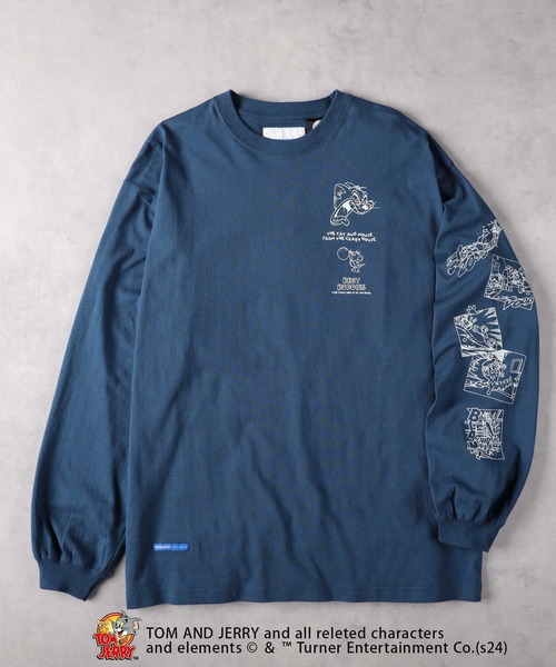 Right-on(ライトオン)の「【TOM and JERRY】コミックロンT(Tシャツ/カットソー・メンズ・ブラック/ネイビー/ベージュ/ホワイト・XL/L/M)」の5枚目の写真