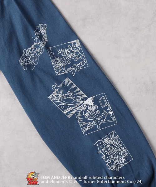 Right-on(ライトオン)の「【TOM and JERRY】コミックロンT(Tシャツ/カットソー・メンズ・ブラック/ネイビー/ベージュ/ホワイト・XL/L/M)」の9枚目の写真