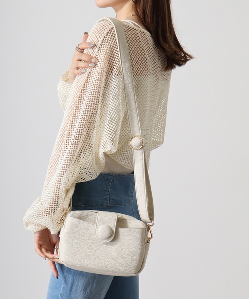 Pisoraro くるみボタン お財布ショルダーバッグ（ショルダーバッグ