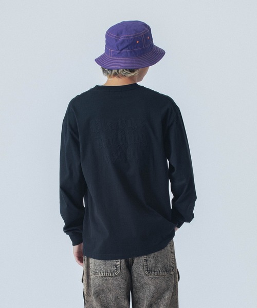 セール】EMBOSSED OLD ENGLISH L/S TEE（Tシャツ/カットソー