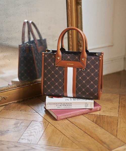 【セール】モノグラム センターライントートバッグ(小)（トートバッグ）｜& chouette（アンドシュエット） 8,422円