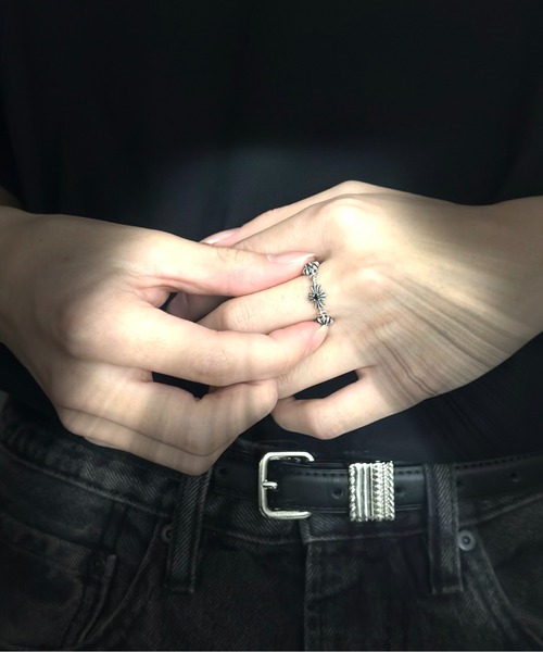 【セール】【blatto 925silver】925シルバー クロス デザイン チェーンリング bla-ring-00738 N（リング）｜blatto（ブラット）