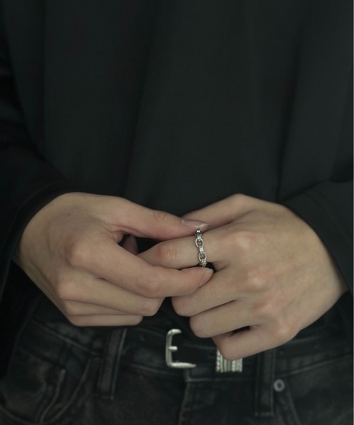 blatto(ブラット)の「【blatto 925silver】925シルバー クロス デザイン チェーンリング bla-ring-00738 N(リング・メンズ・シルバー系その他/ブラック/シルバー/クリア/ブルー・US10/US7)」の17枚目の写真