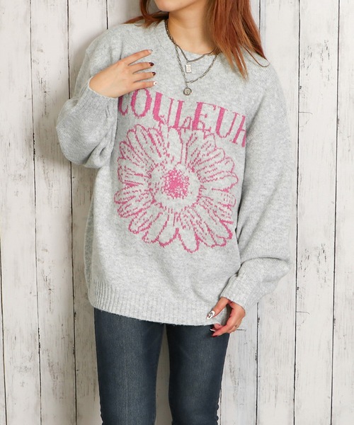 極美品✨ビアズリー 袖花柄ニット ビジュー ウール ゆったり 極美品✨ビアズリー 袖花柄ニット ビジュー ウール ゆったり 楽天市場