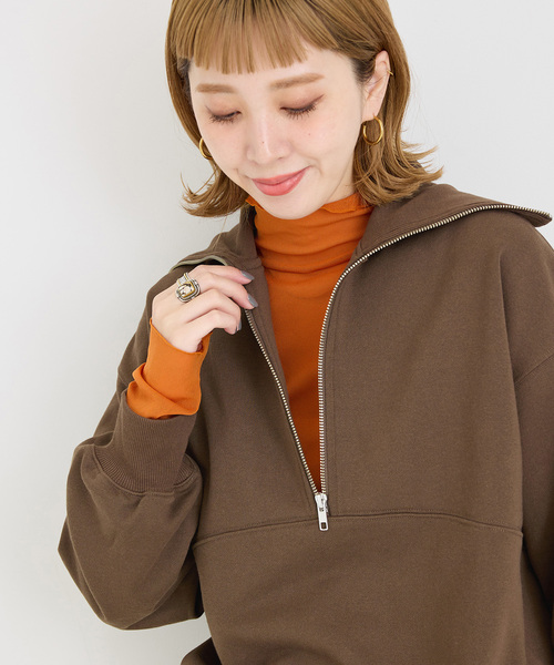 裏毛 ハーフZIP プルオーバー（スウェット）｜B.C STOCK（ベーセーストック）