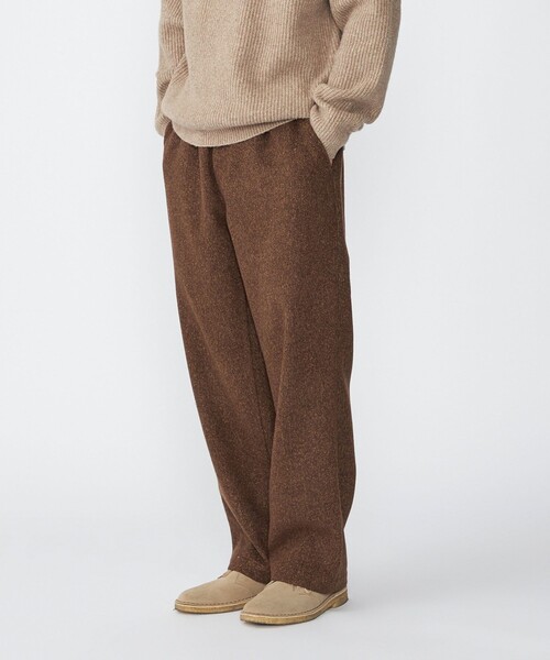 SHIPS（シップス）の「SHIPS: ポリエステル カラー ツイード イージー パンツ（その他パンツ・メンズ・ネイビー/ダークグレー/ブラウン/ライトグレー・LARGE/MEDIUM/SMALL）」の4枚目の写真