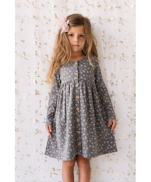 【ONLINE限定】OCフロントボタンワンピRosalie Floral Lava（ワンピース）｜JAMIE KAY（ジェイミーケイ）