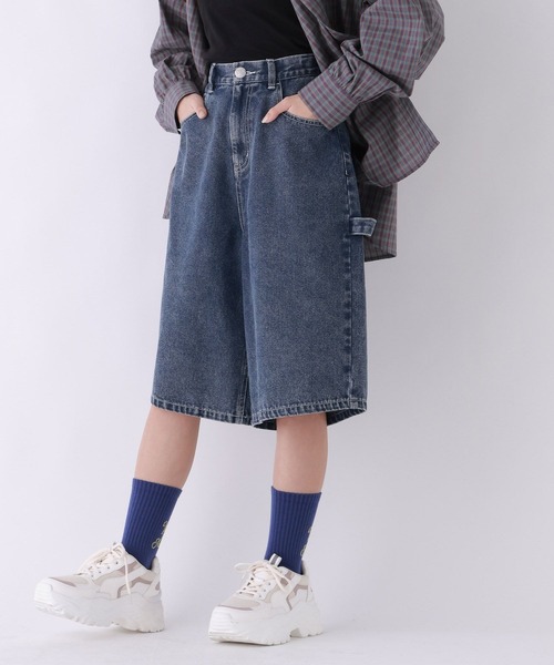 repipi armario(レピピ アルマリオ)の「ペインターハーフパンツ(デニムパンツ・キッズ・ブラック/ブルー系その他/ブルー系その他2・LARGE/SMALL/MEDIUM)」の3枚目の写真