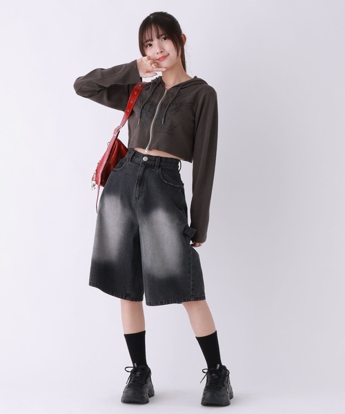 repipi armario(レピピ アルマリオ)の「ペインターハーフパンツ(デニムパンツ・キッズ・ブラック/ブルー系その他/ブルー系その他2・LARGE/SMALL/MEDIUM)」の21枚目の写真