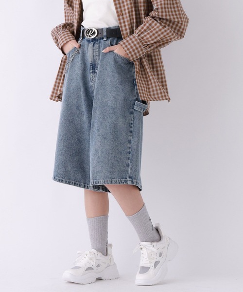 repipi armario(レピピ アルマリオ)の「ペインターハーフパンツ(デニムパンツ・キッズ・ブラック/ブルー系その他/ブルー系その他2・LARGE/SMALL/MEDIUM)」の7枚目の写真