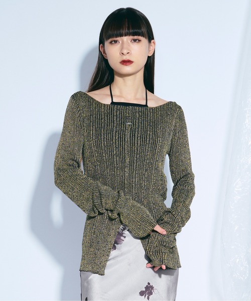 セール】lame glow シアーニット（ニット/セーター）｜Ezick（エジック